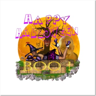 Halloween Witch Posters and Art